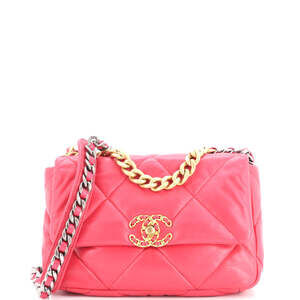 Chanel Medium 19 Flap Bag Quilted Leather